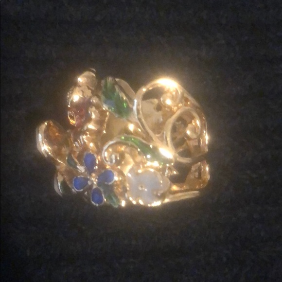 Guess Enamel Gold Tone Ring - Picture 5 of 8